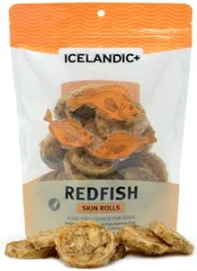 1ea 3 oz. Icelandic+ Redfish Skin Rolls - Treat
